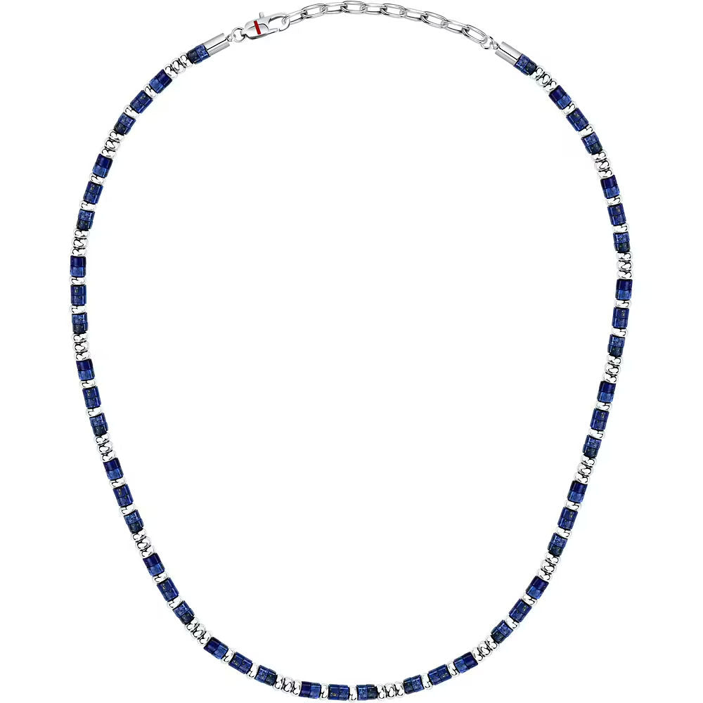 Collana uomo sector blu lasurite