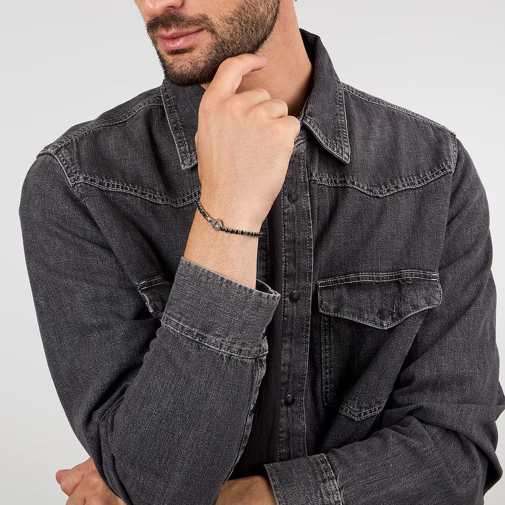 Bracciale uomo nero sector collezione tennis