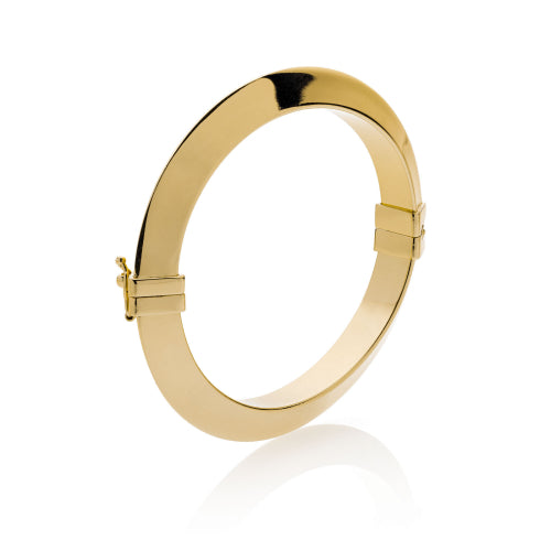 Bracciale rigido Triangoli dorato