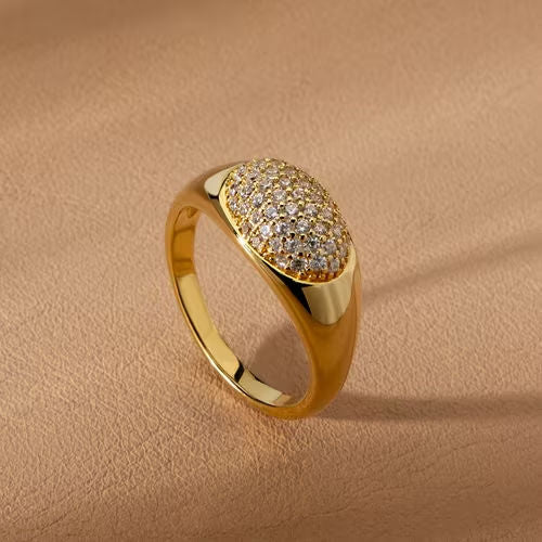 Anello donna morellato color oro collezione pave' SZ18
