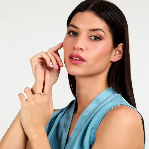 Anello donna morellato color oro collezione perla SZ18