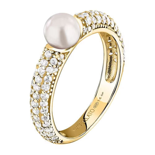 Anello donna morellato color oro collezione perla SZ18