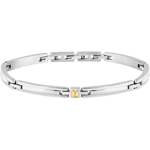 Bracciale uomo morellato color argento collezione gold