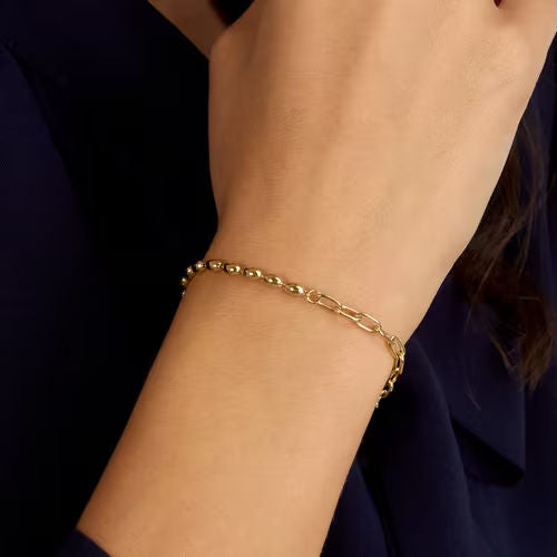 Bracciale donna morellato color oro collezione intrecci