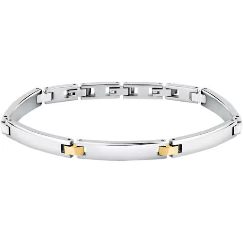 Bracciale uomo morellato color argento collezione motown