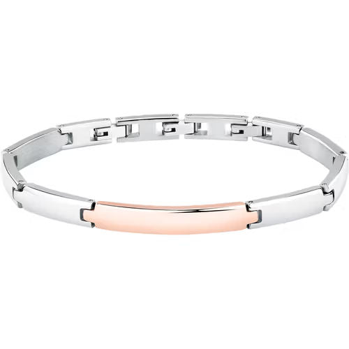 Bracciale uomo morellato color argento collezione motown