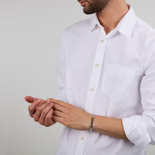 Bracciale uomo morellato color argento rosa collezione motown