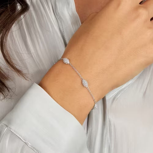 Bracciale donna morellato argento collezione pave'