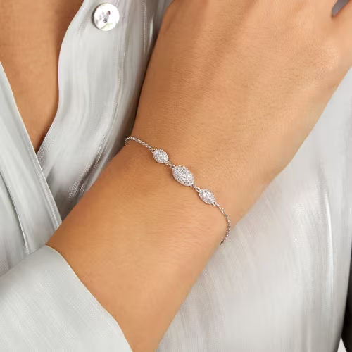 Bracciale donna morellato argento collezione pave'