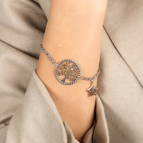 Bracciale donna morellato color argento collezione talismani