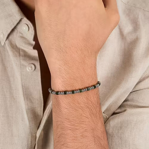 Bracciale uomo sector giada verde collezione basic
