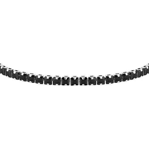 Bracciale uomo sector zirconi neri collezione tennis