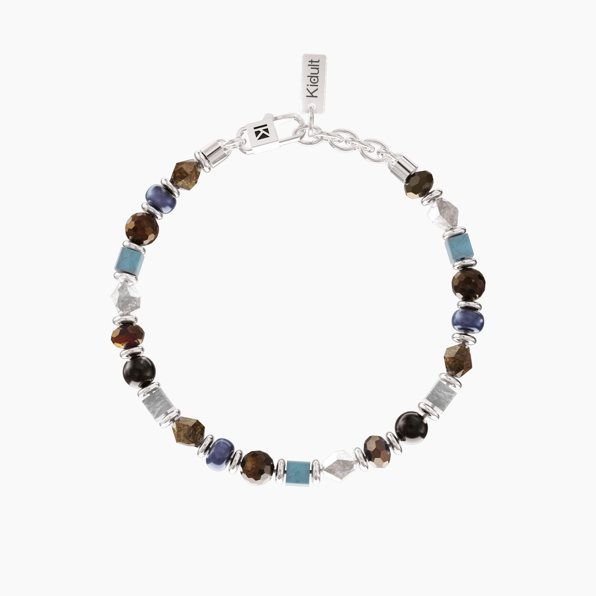 Bracciale kidult in acciaio 316L pietre