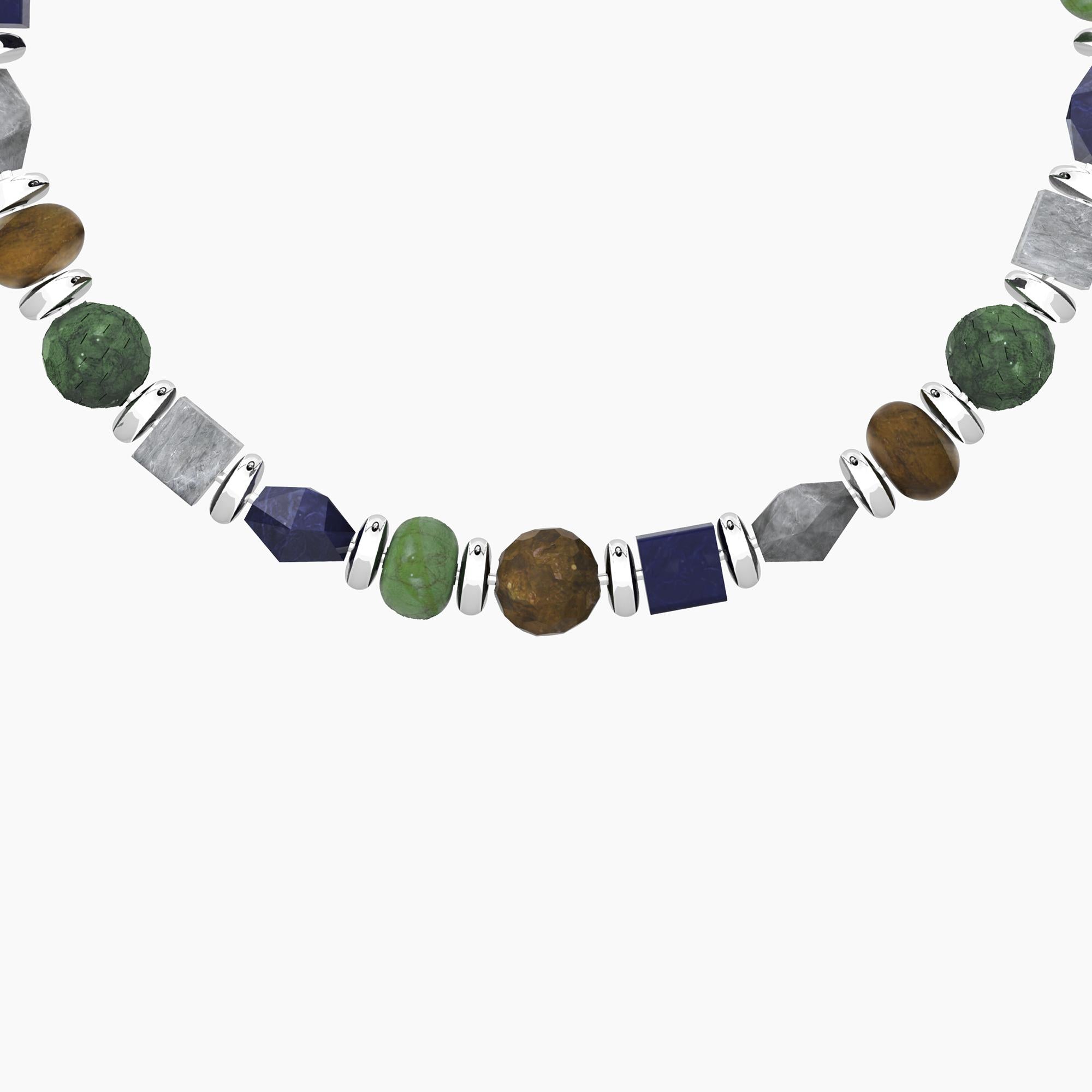 Bracciale kidult in acciaio 316L pietre