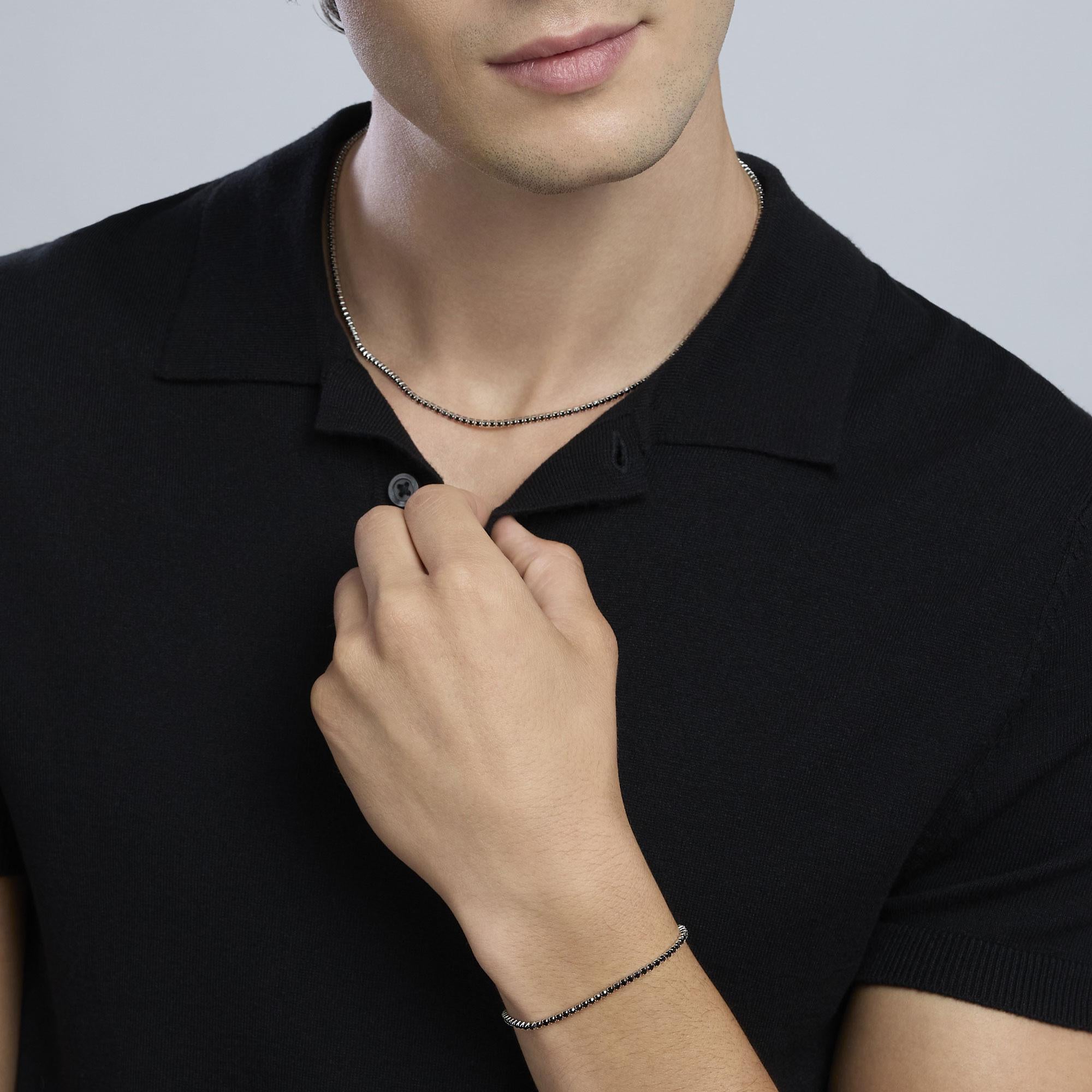 Bracciale kidult in acciaio 316L cristalli