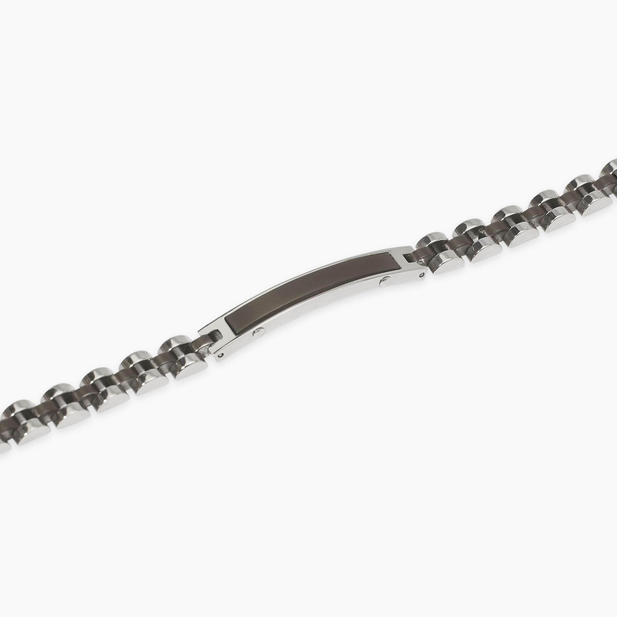 Bracciale kidult in acciaio 316L PVD gunmetal