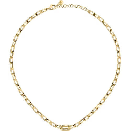 Collana donna morellato color oro collezione intrecci