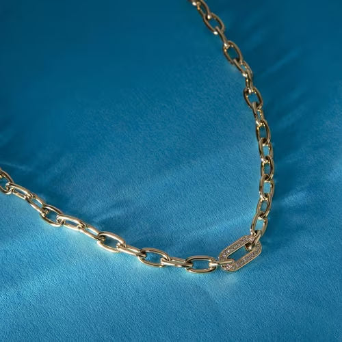 Collana donna morellato color oro collezione intrecci