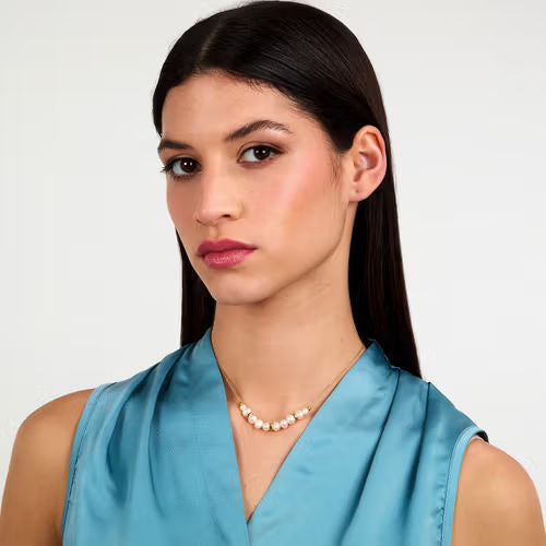 Collana donna morellato color oro collezione perla