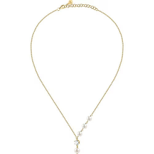 Collana donna morellato color oro collezione perla
