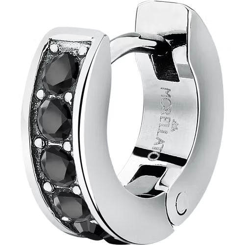 Mono orecchino uomo morellato color argento collezione motown