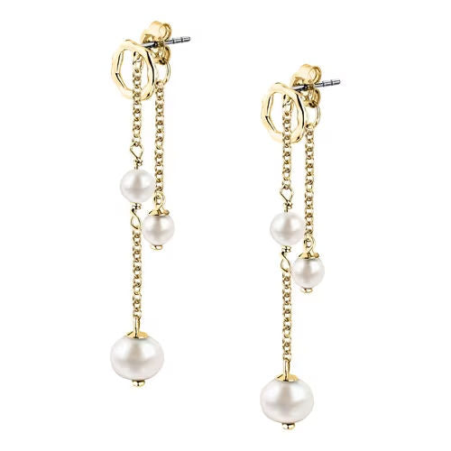 Orecchini donna morellato color oro collezione Perla pr