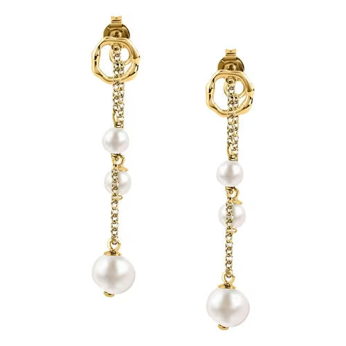Orecchini donna morellato color oro collezione Perla pr