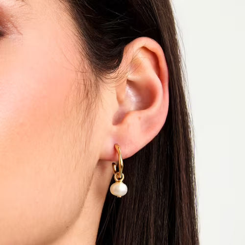 Orecchini donna morellato color oro collezione perla