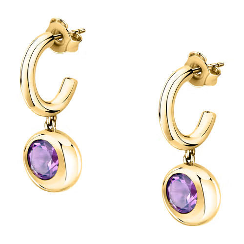 Orecchini donna morellato color oro collezione tesori eterni