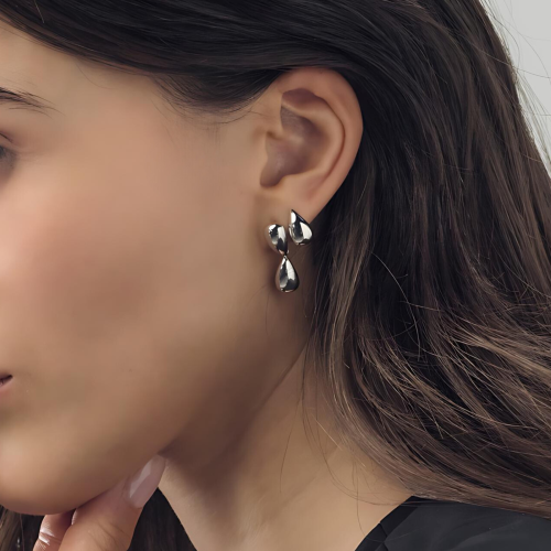 Orecchini unoaerre in argento