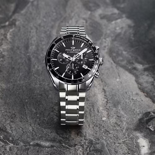 Orologio uomo Philip Watch quadrante nero 42 mm