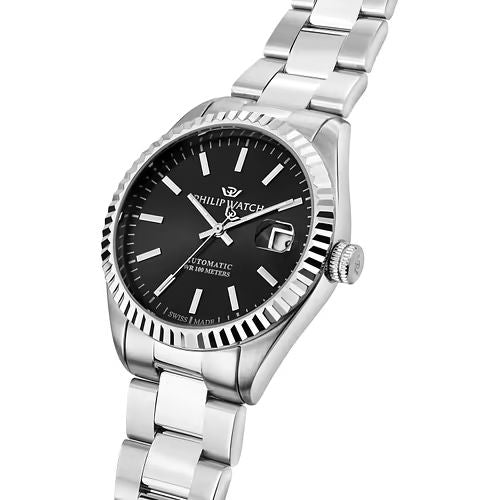 Orologio uomo philip watch quadrante nero 39 mm