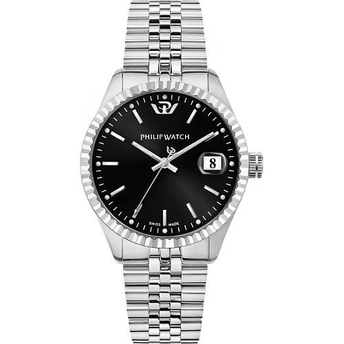 Orologio uomo philip watch quadrante nero collezione caribe