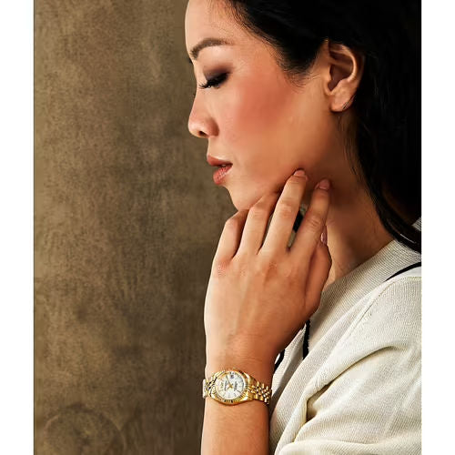 Orologio donna philip watch oro quadrante bianco 28 mm