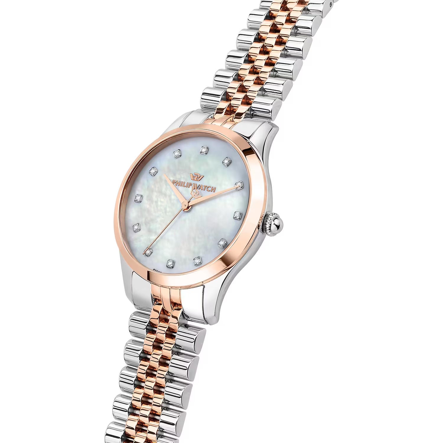 Orologio donna philip watch rosa quadrante bianco 32 mm