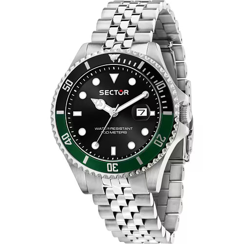 230 43MM 3H BLACK DIAL BR SS
