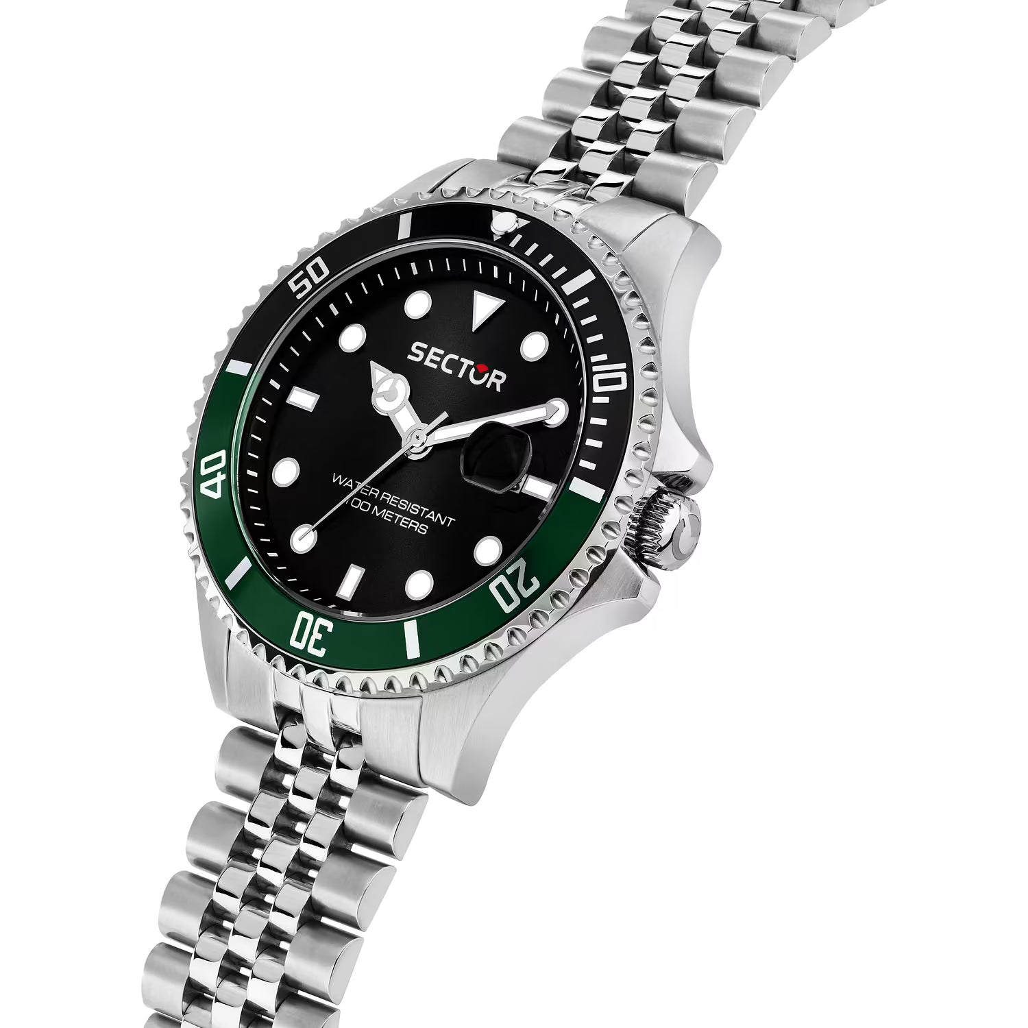 230 43MM 3H BLACK DIAL BR SS