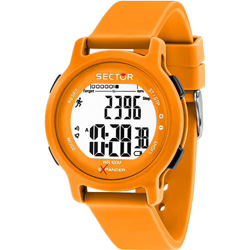 EX-27 43MM DIGITAL ORANGE DIAL ORANGE ST