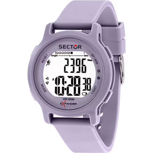 EX-27 43MM DIGITAL PURPLE DIAL PURPLE ST
