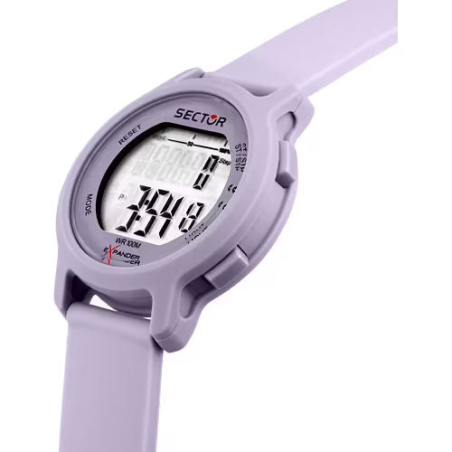 Orologio Sector digitale viola 43 mm