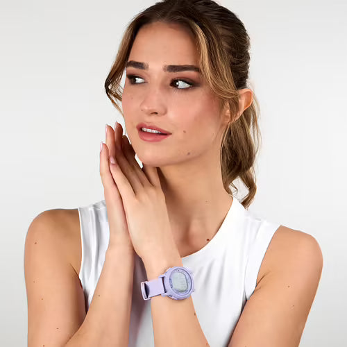 EX-27 43MM DIGITAL PURPLE DIAL PURPLE ST