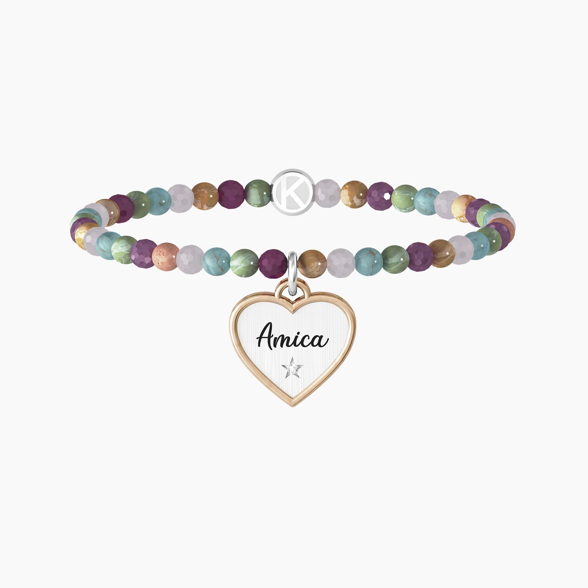 Bracciale Donna Love amica pietre multicolor